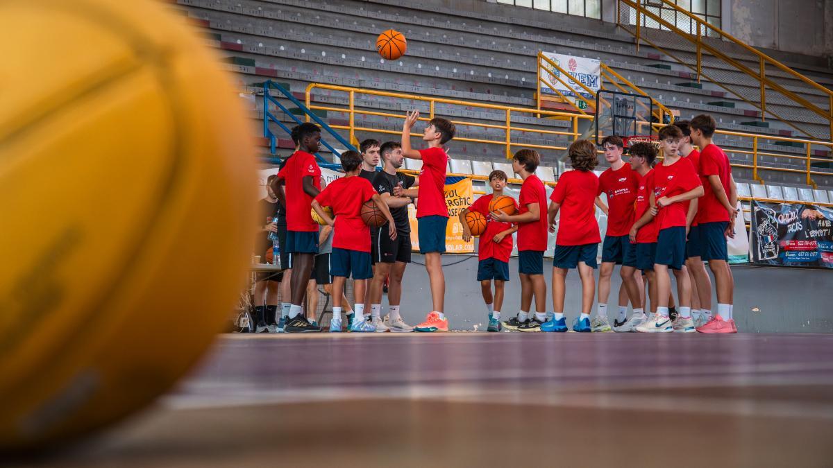 Corrillo en un entrenamiento
