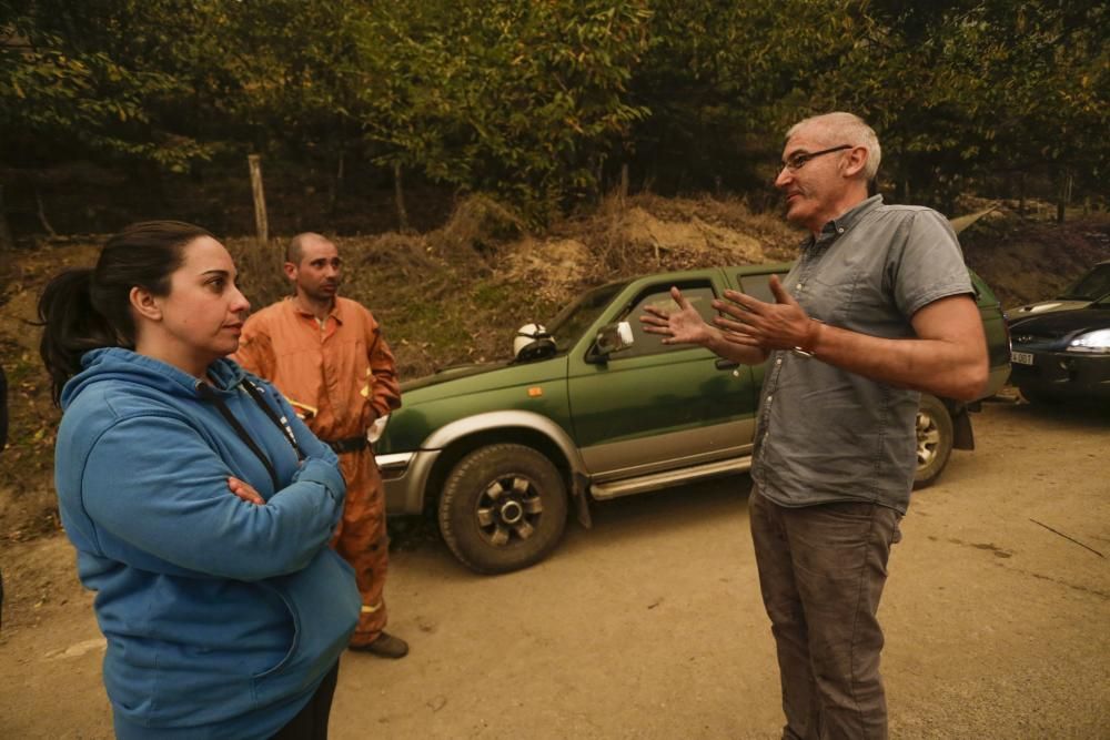 El suroccidente asturiano lucha contra las llamas