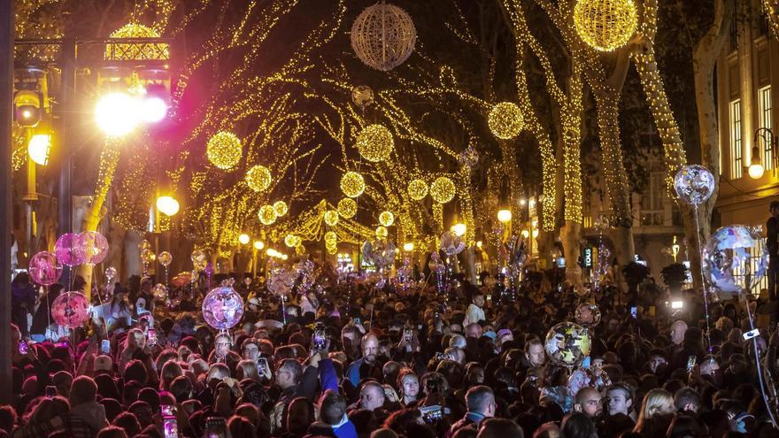 So erlebten die Menschen auf Mallorca das Einschalten der Weihnachtsbeleuchtung in Palma