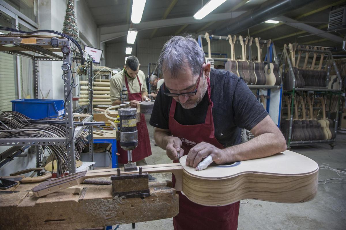 Las instalaciones de Guitarras Alhambra en Muro de Alcoy.