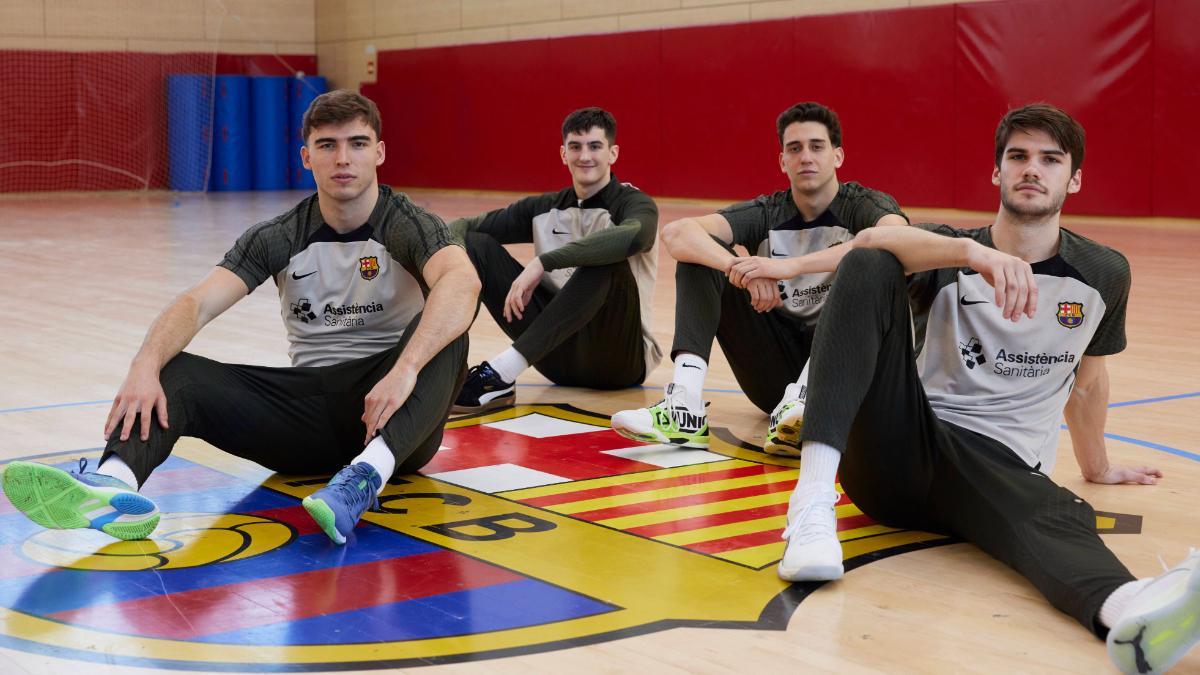 Óscar Grau, Filip Saric, Ian Barrufet y Djordje Cikusa, con SPORT