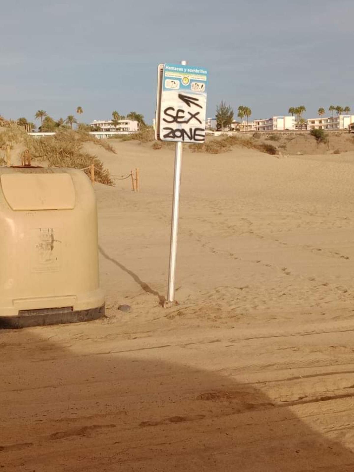 Actos vandálicos en Playa del Inglés