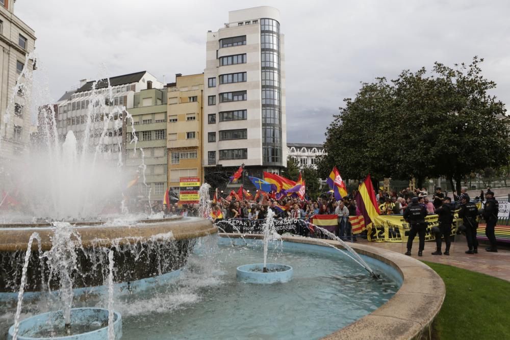 Las protestas en la plaza de La Escandalera