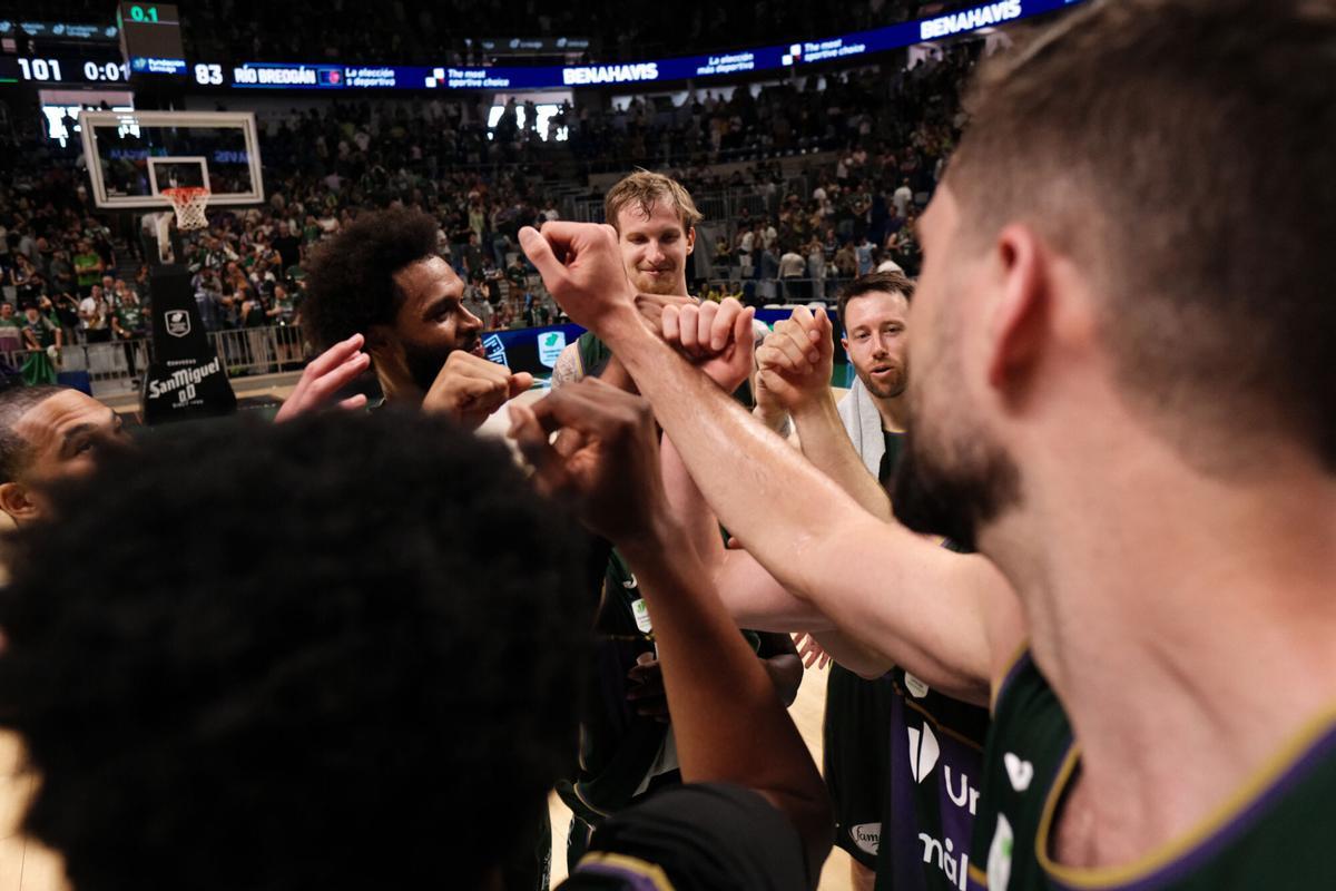 Foto del partido entre Unicaja-Río Breogán, disputado este 23 de mayo de 2026 en el Palacio de Deportes José María Martín Carpena