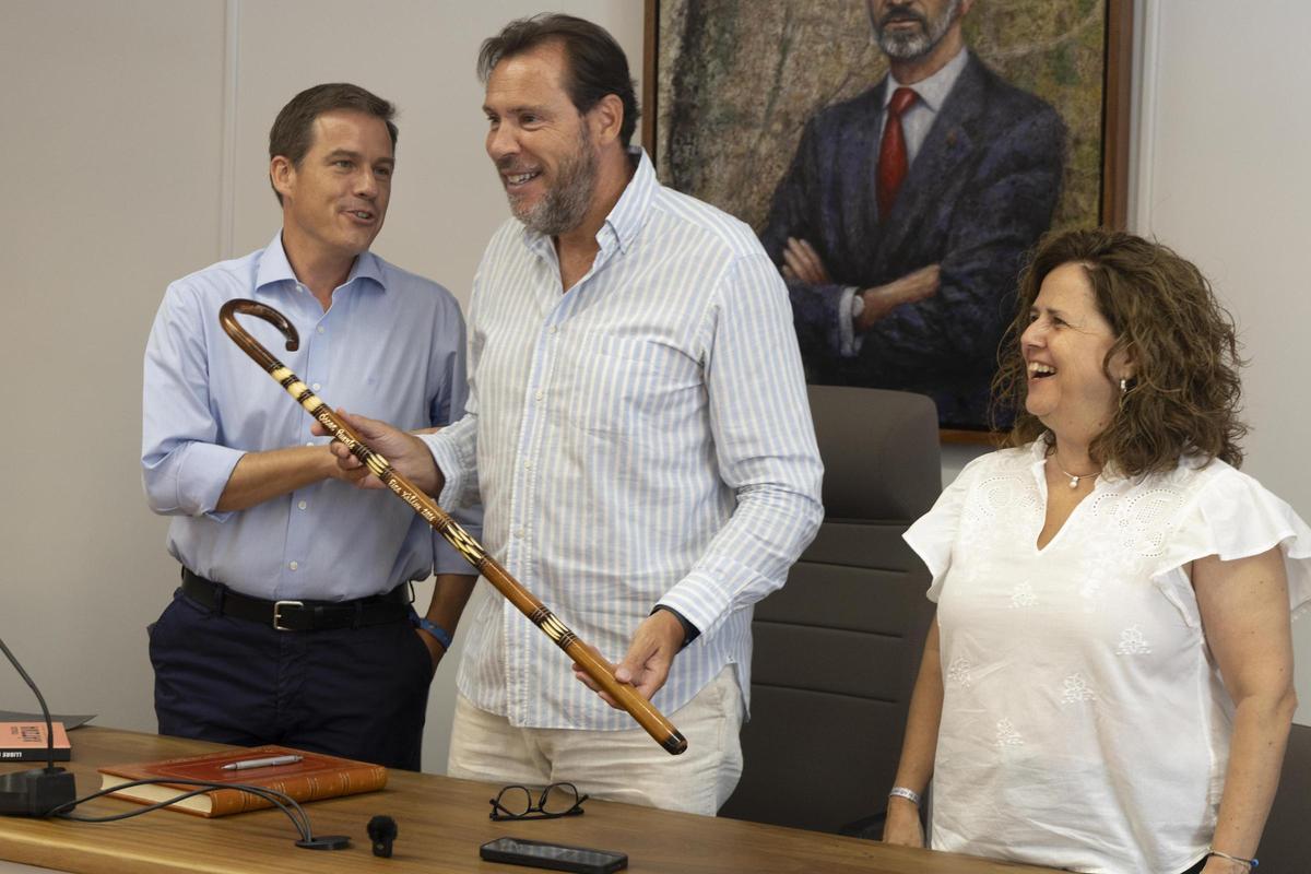La visita del ministro Óscar Puente a Xàtiva, en imágenes