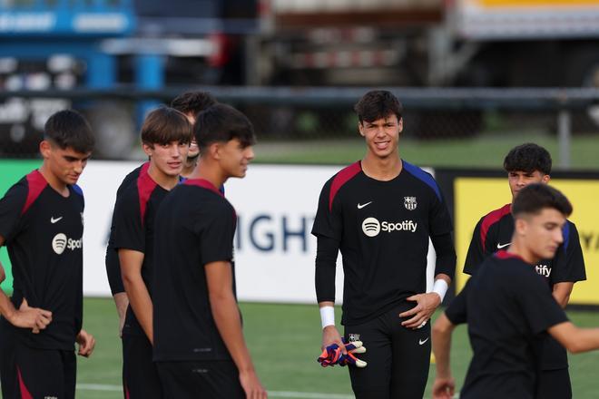 Así ha sido el entrenamiento del Barça en la Base Naval de la Marina de Annapolis para preparar el clásico