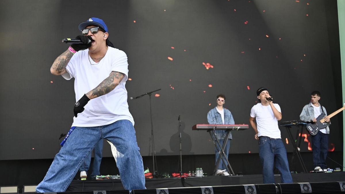 Trueno en una actuación en el festival Río Verbena de Pontevedra