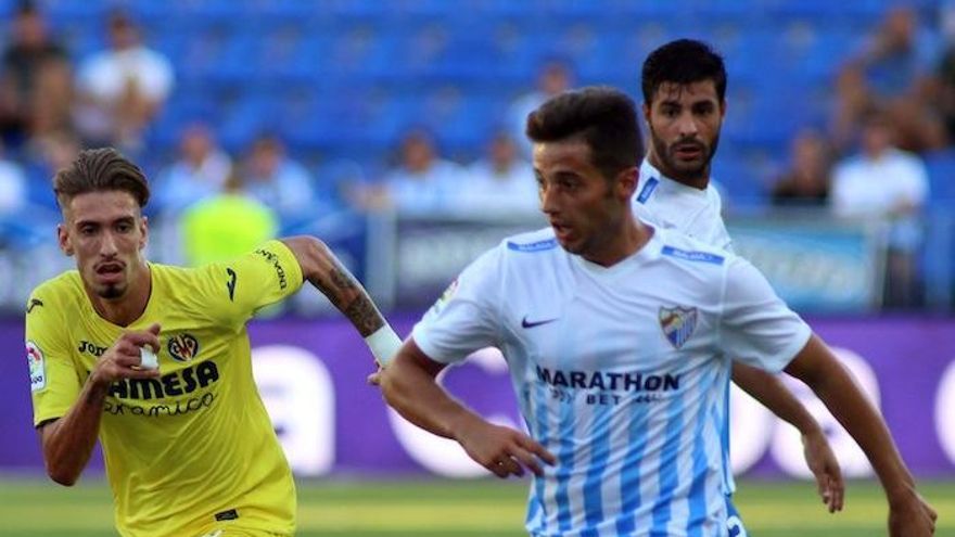 Jony, en el último partido en casa ante el Villarreal.