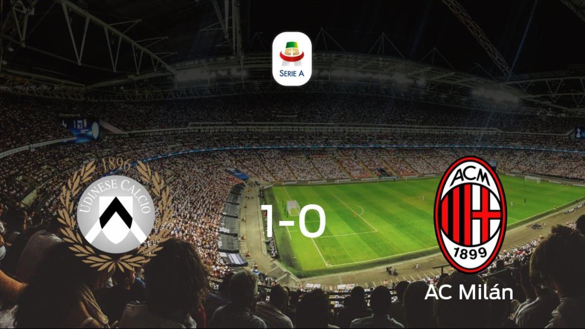 El Udinese gana 1-0 en su estadio frente al Milan
