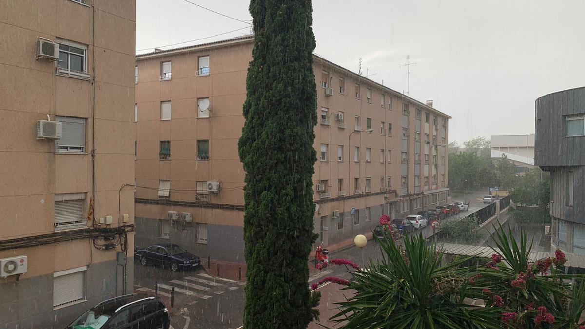 Cae el diluvio en Murcia.