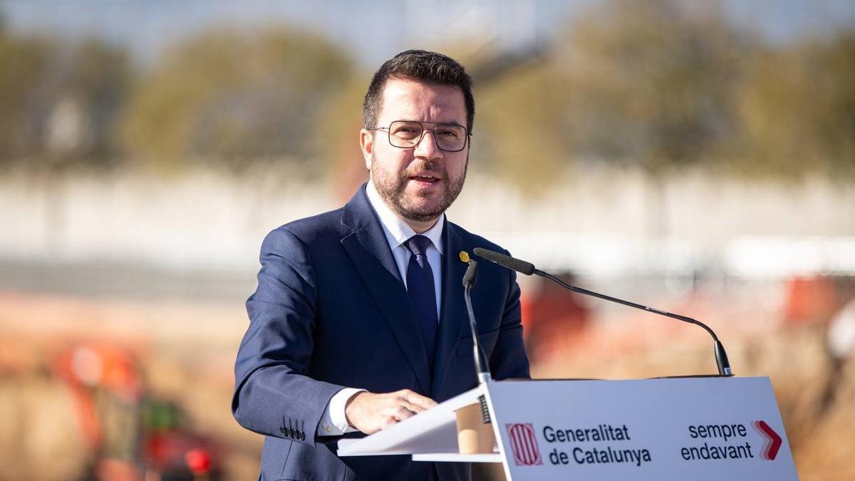 El presidente de la Generalitat, Pere Aragonès.