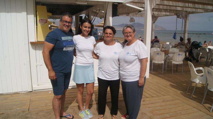 José María, Aida, Lidia y Teresa, artífices de La Castañuela.