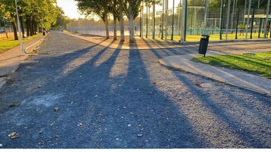 Los viales interiores del polideportivo de Coria se pavimentarán