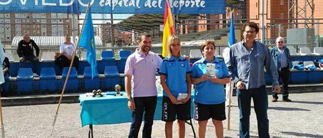 Bronce de la selección femenina de petanca en el Nacional de Oviedo