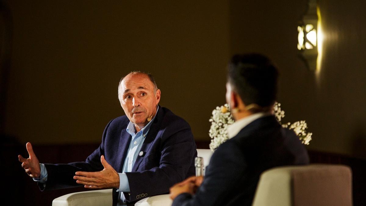 Ricardo Leal durante su charla en el Vinito Emprendedor