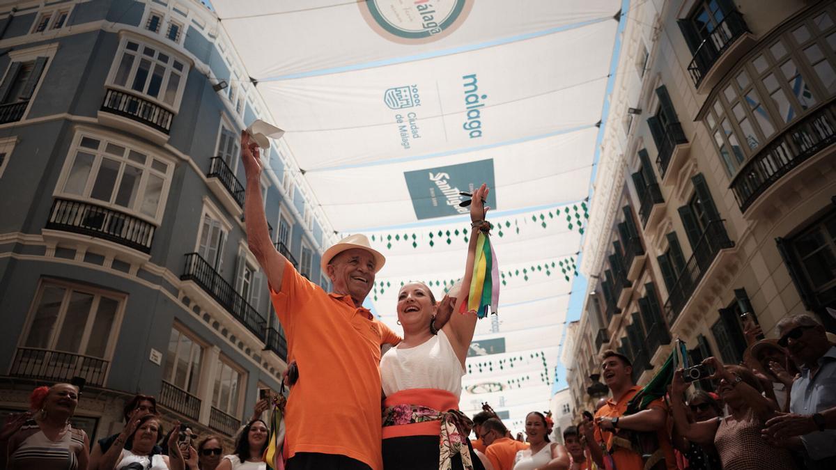 El último sábado de la Feria de Málaga en el Centro Histórico, en imágenes