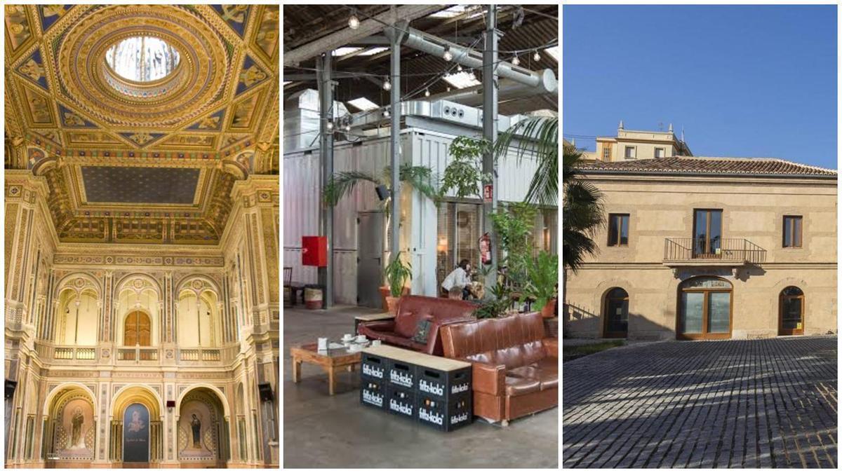 La iglesia desacralizada de la Beneficència, la Fábrica de Hielo y el Museu de la Mar, antigua casa dels Bous: tres ejemplos de edificios históricos reconvertidos en espacios para la cultura.