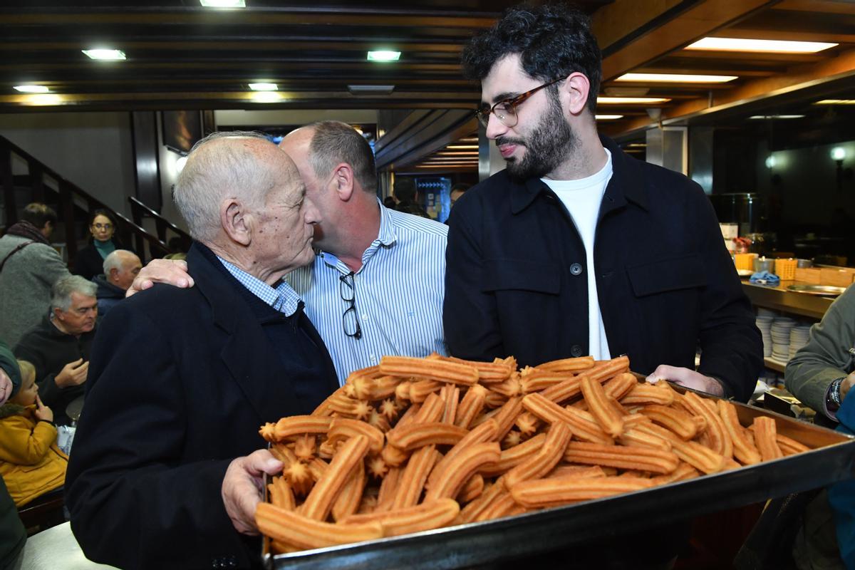 César Bonilla, en la celebración de sus 90 años en 2022