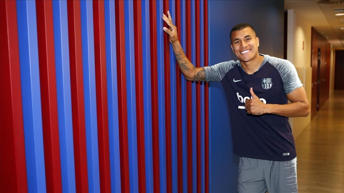 Jeison Murillo tras pasar las pruebas físicas con el Barça.