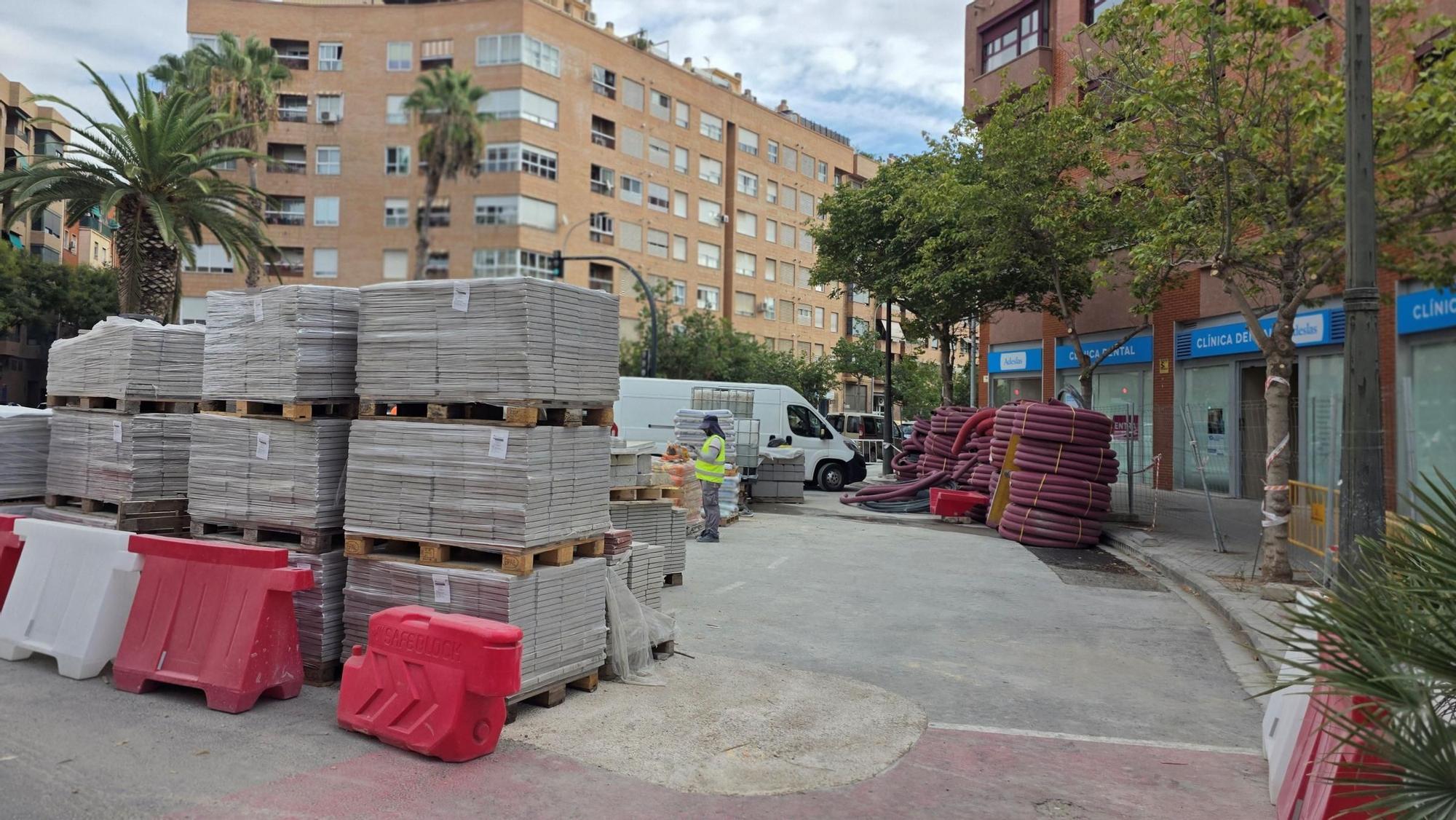 Obras masivas de carriles bici en Patraix y Jesús