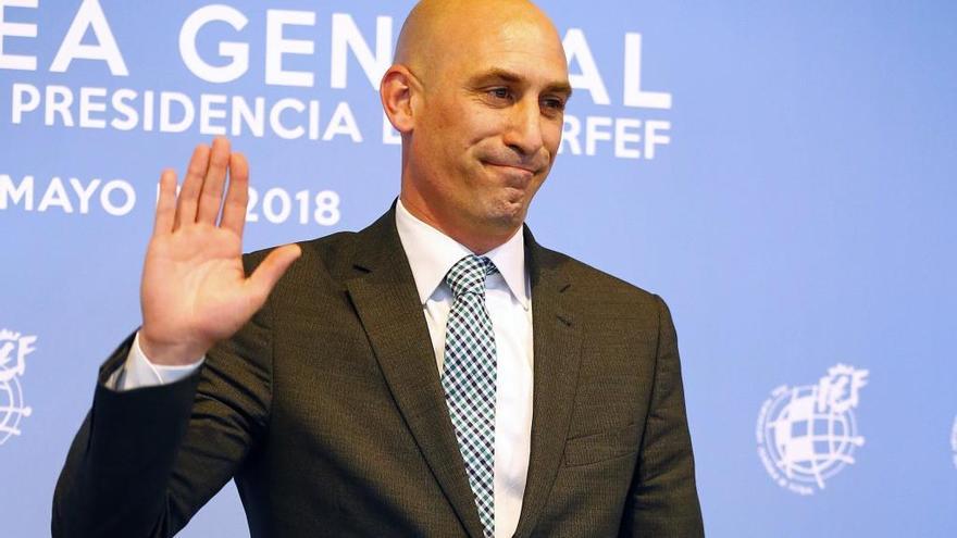 El presidente de la Federación Española de Fútbol, Luis Rubiales.