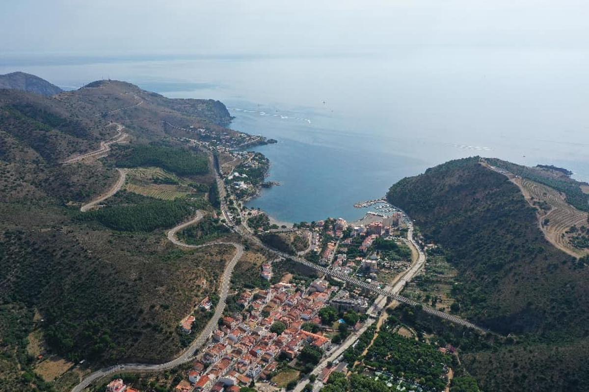 Vista aèria de Colera.