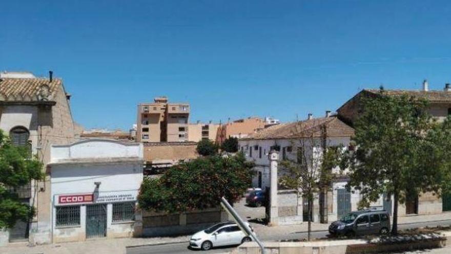 Imagen de la zona que se reconvierte para crear una entrada.