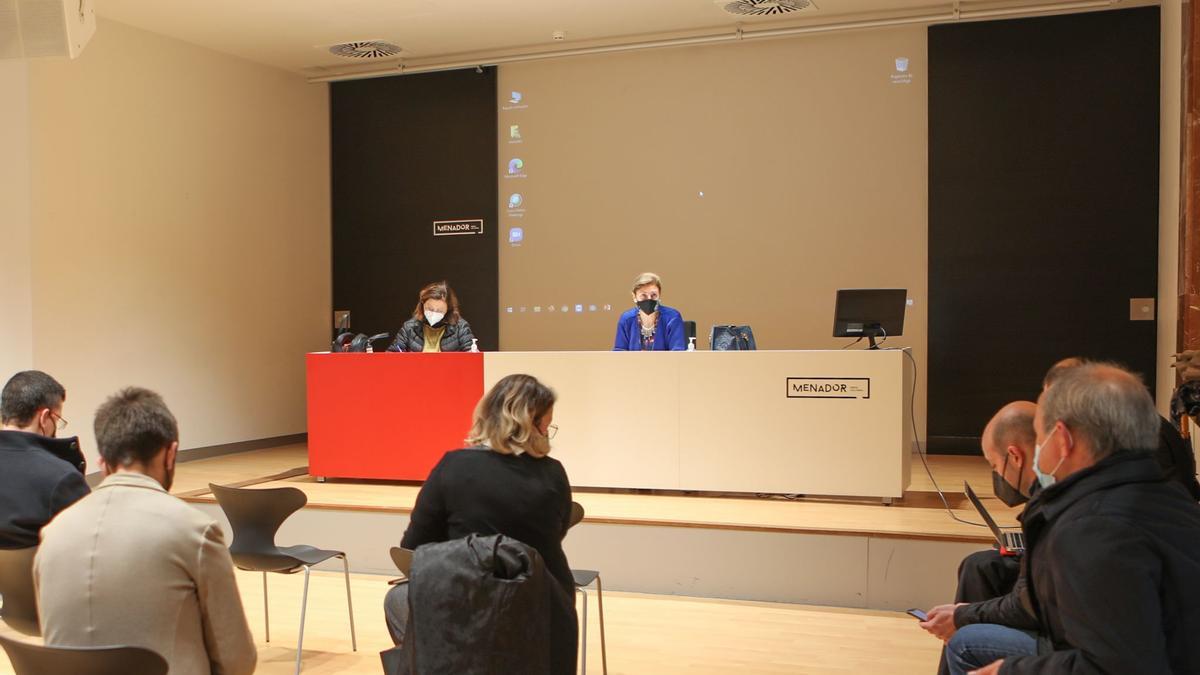 Reunión de la junta de portavoces, ayer, en el edificio del Menador