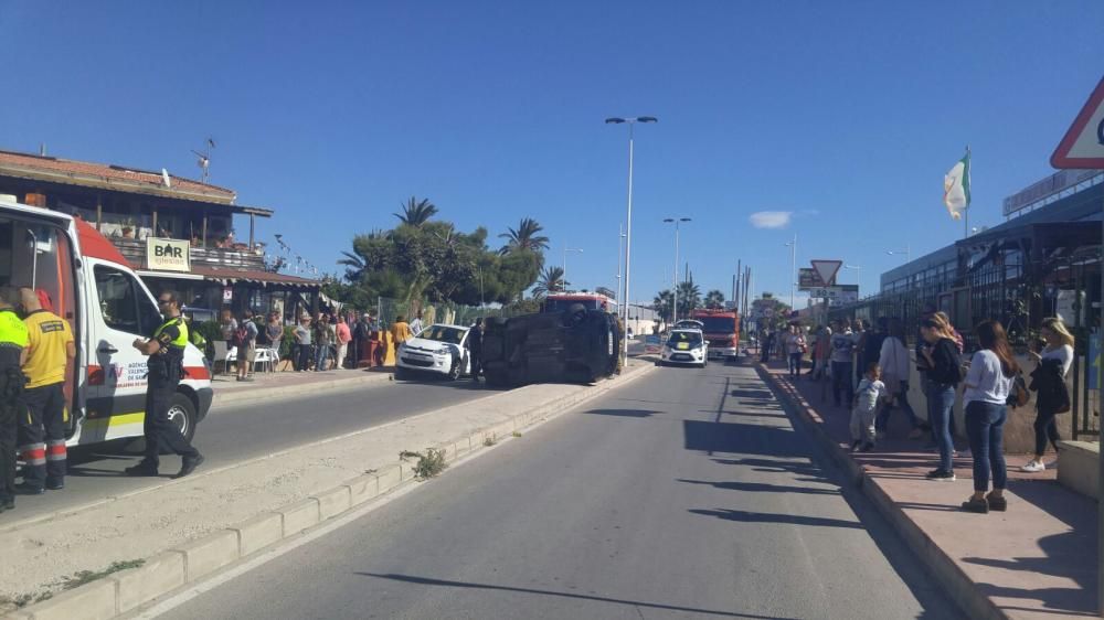 Accidente en la avenida Miguel de Unamuno de Torre