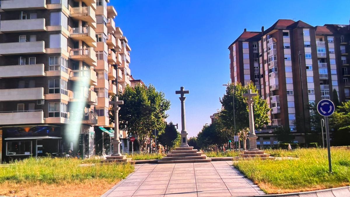 Glorieta de Tres Cruces en agosto de 2026