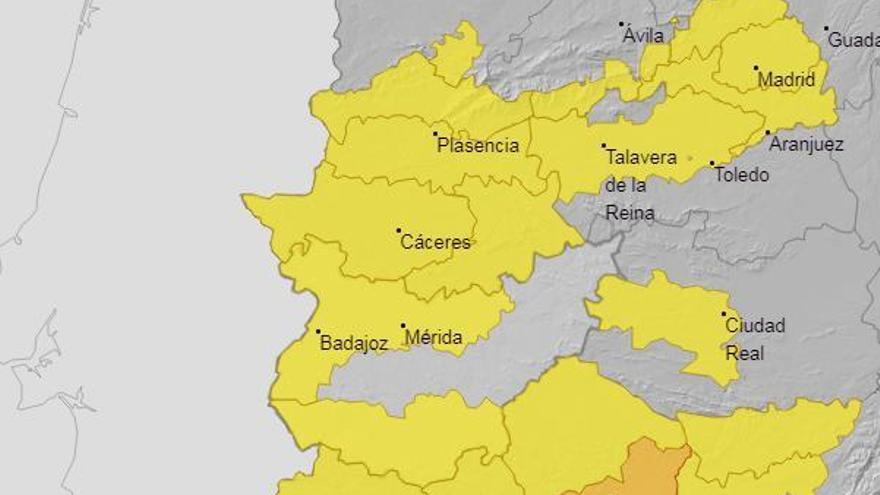 Alerta amarilla por calor el jueves y viernes en varias comarcas extremeñas