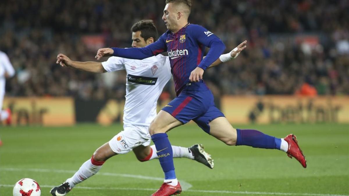 Deulofeu jugó los noventa minutos ante el Murcia en la Copa