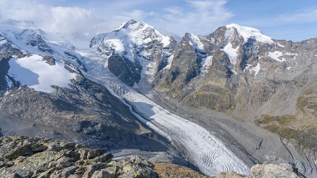 Glaciar Morteratsch, en Suiza.