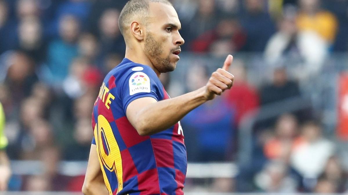 Braithwaite debuta como titular en el Barça.