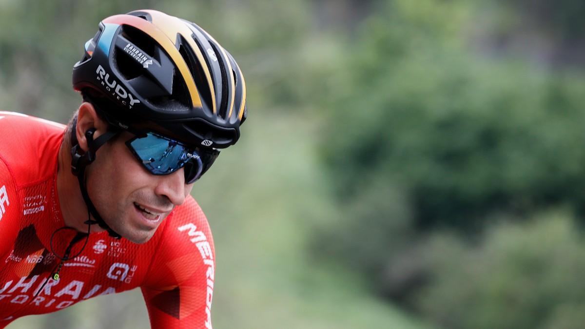 Mikel Landa, durante la octava etapa