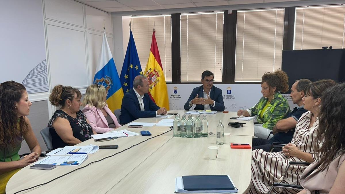 El consejero Pablo Rodríguez preside este martes la reunión con los representantes de los cabildos.