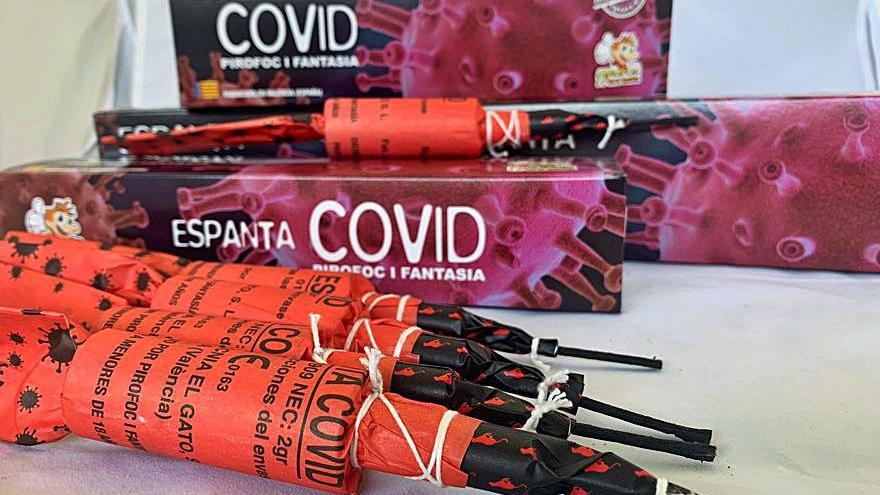 El nuevo petardo «Espanta Covid» de edición limitada. | LEVANTE-EMV