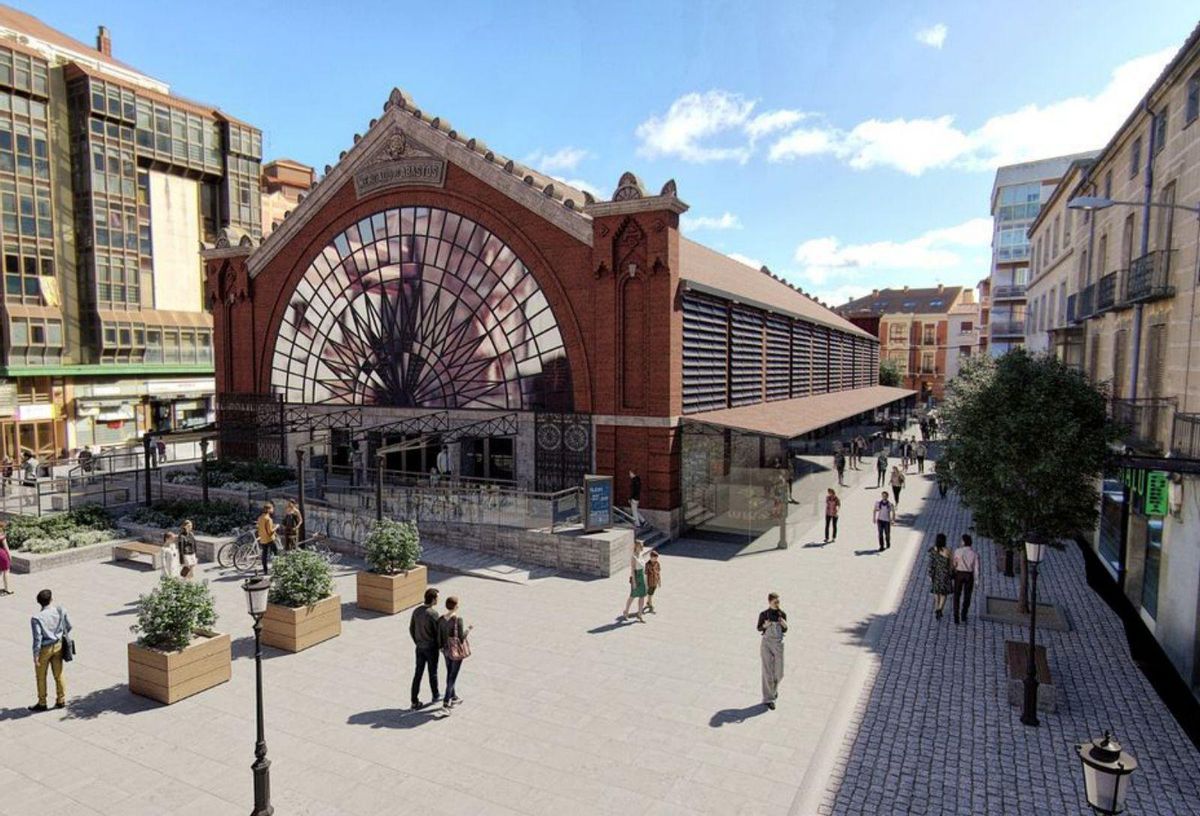 La plaza del Mercado tras la reordenación. | Proyecto