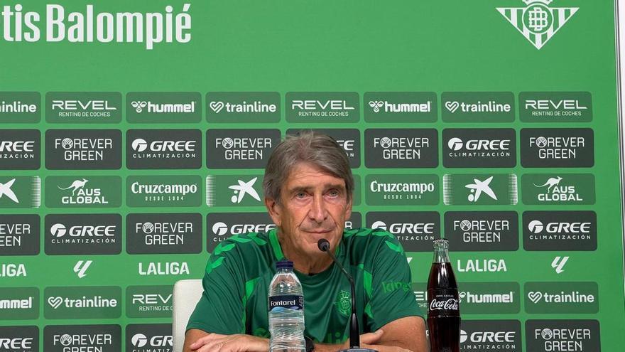 Manuel Pellegrini, antes del Betis-Barcelona: "Independientemente del rival, vamos a salir a ganar"