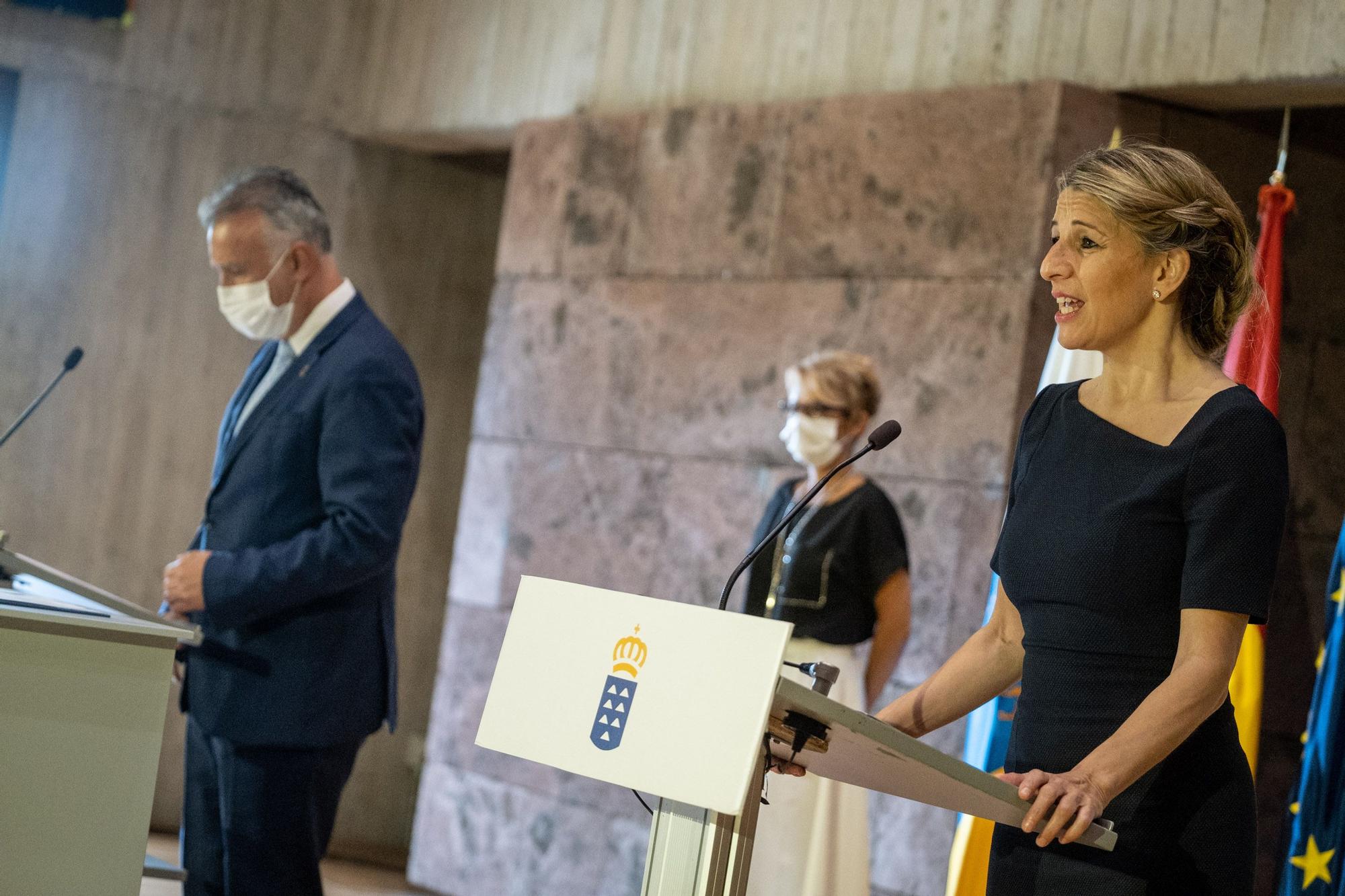 Visita a Tenerife de Yolanda Díaz