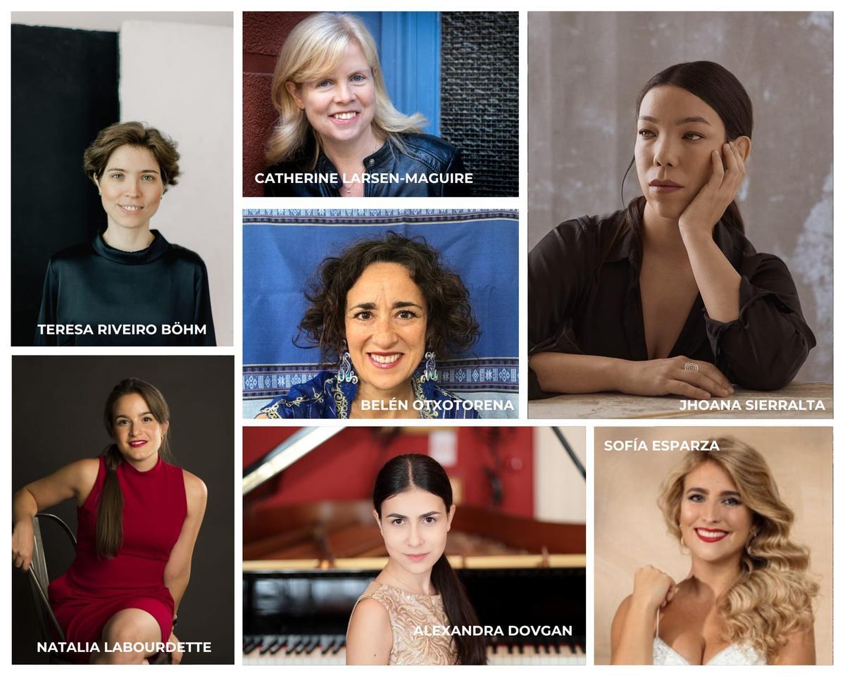 El cartel de las mujeres protagonistas en el cierre de temporada de la Orquesta de Córdoba.