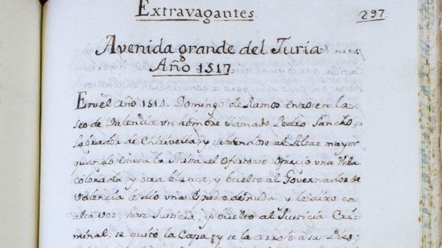 La mayor riada registrada en València cumple hoy 500 años