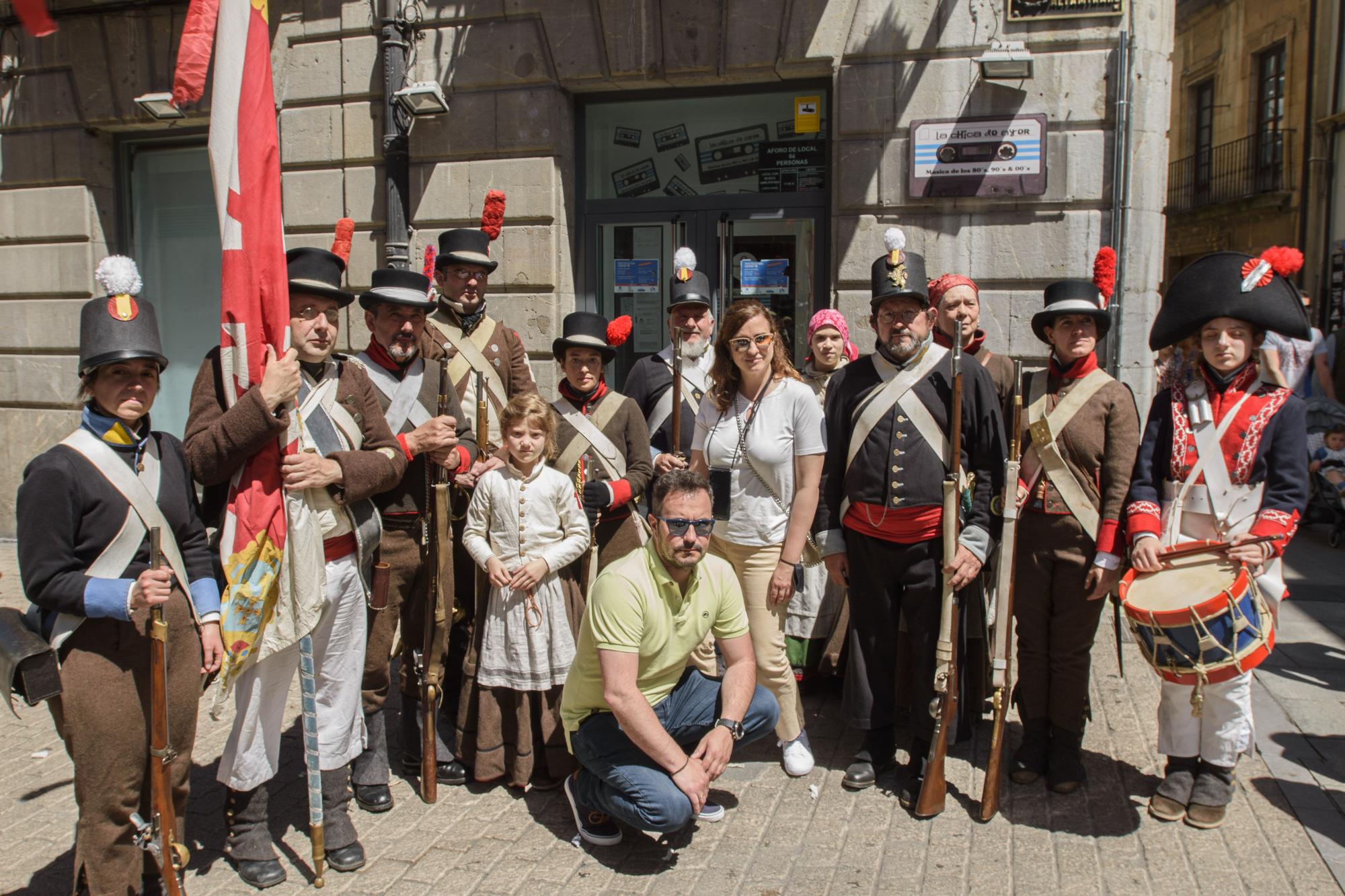 En imágenes: así fue la recreación en Oviedo de la revolución asturiana contra los franceses