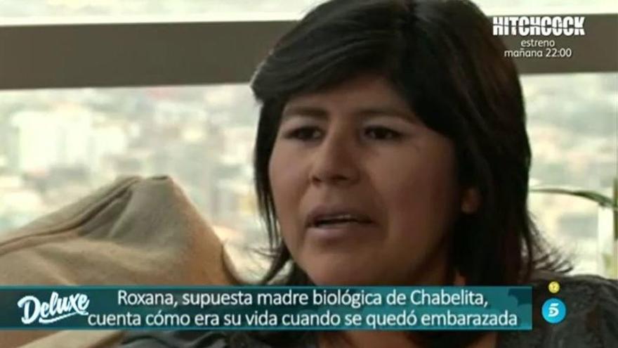 Roxana, madre biológica de Chabelita Pantoja.