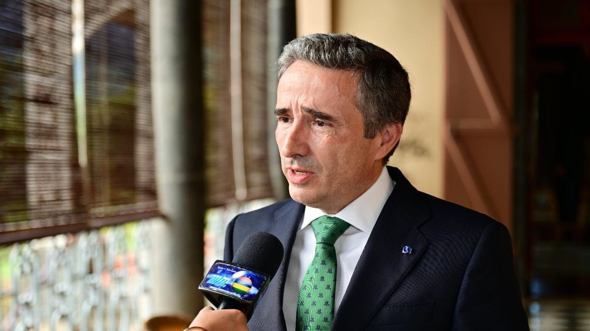 José Manuel Pascual García, durante su toma de posesión como embajador en Islas Mauricio