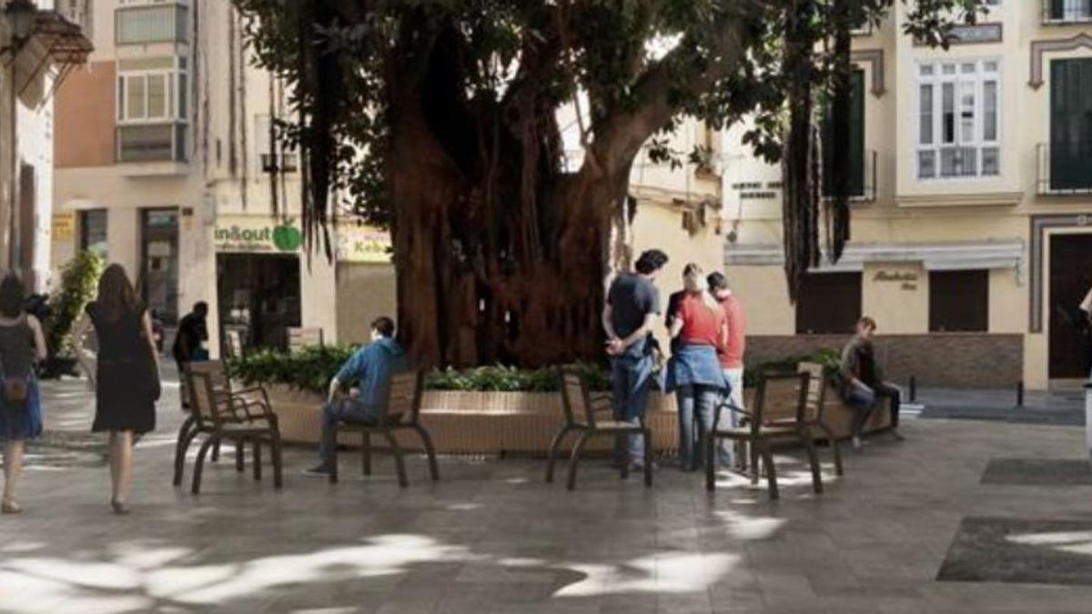 Proyecto de reforma de la plaza del Teatro.