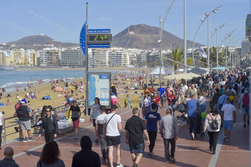 Navidad en la playa de Las Canteras