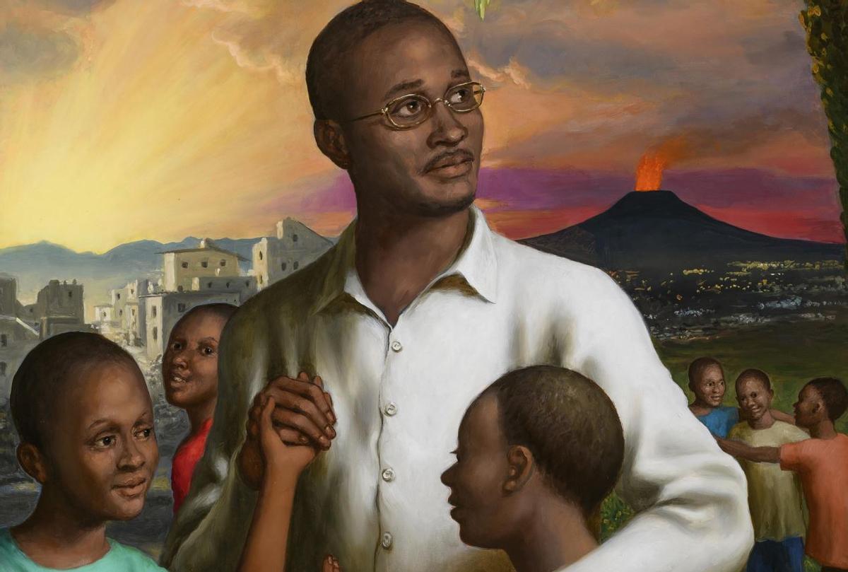 Una pintura de Floribert Bwuana Chui