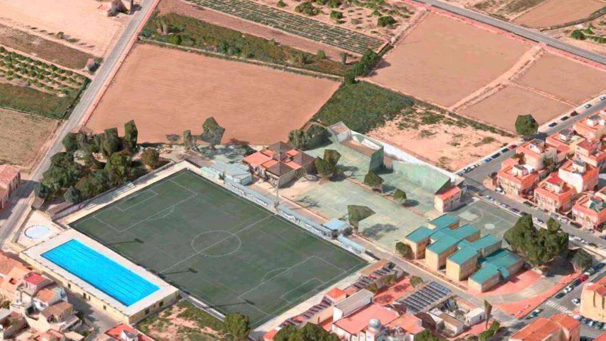 El complejo polideportivo con las piscina de Albuixech.