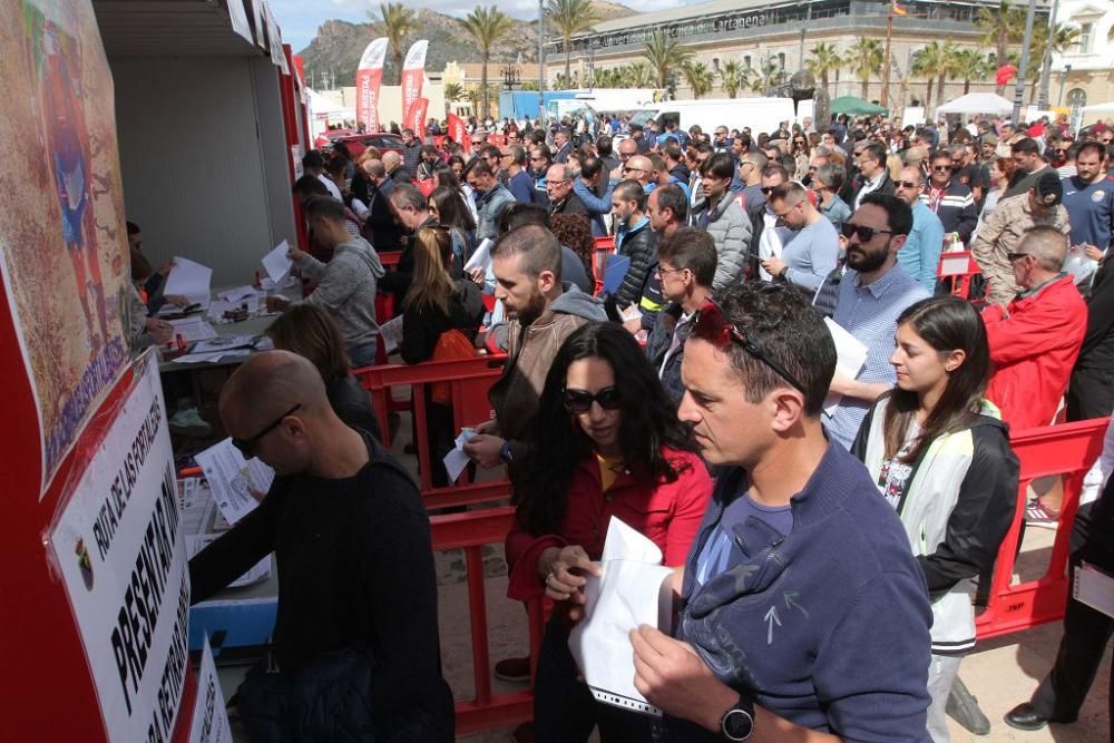 Entrega de dorsales para la Ruta de las Fortalezas de Cartagena